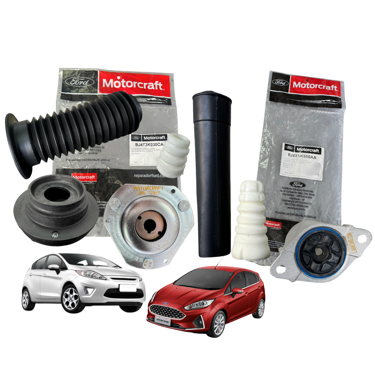 KIT BATENTE DA SUSPENSÃO DIANTEIRA E TRASEIRA NEW FIESTA 2011 A 2019 – MOTORCRAFT