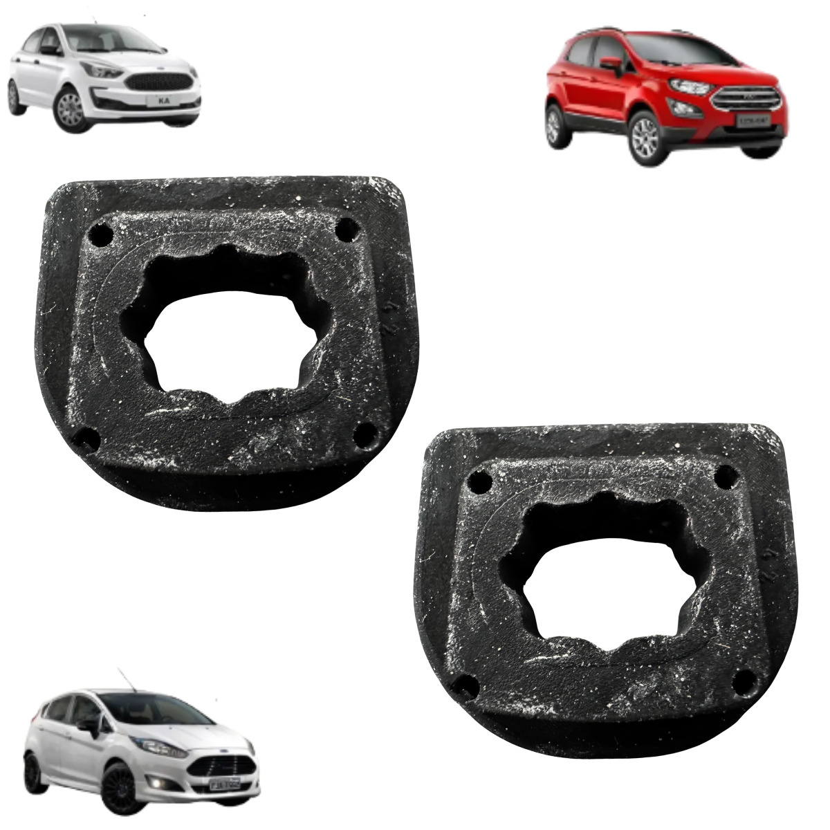 Par Coxim Superior Do Radiador Ecosport, Ford Ka, New Fiesta