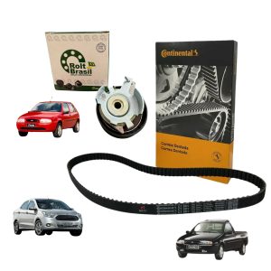 CORREIA DENTADA E POLIA TENSORA COURIER 1.4L, FIESTA 1.4L E FORD KA 1.5L