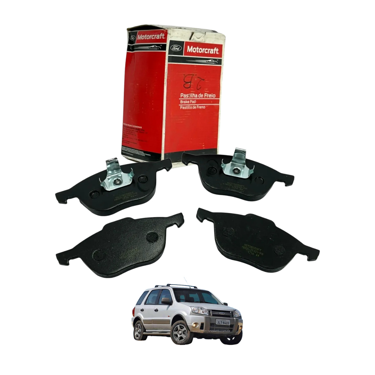 PASTILHA DO FREIO DIANTEIRO VENTILADO  DA ECOSPORT – MOTORCRAFT