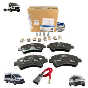 JOGO DE PASTILHA TRASEIRO COM SENSOR FORD TRANSIT - ORIGINAL